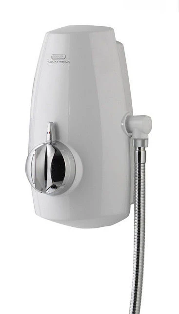 Aqualisa Aquastream Thermo Mixer Shower With Adjustable Head - White/Chrome - 813.40.21 5 Aqualisa Aquastream Thermo Mixer Shower With Adjustable Head - White/Chrome - 813.40.21 - Image 3
