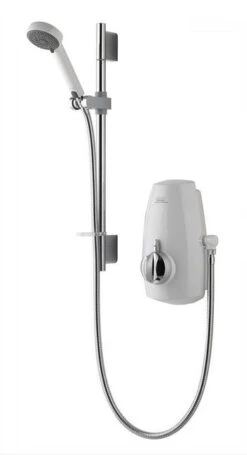 Aqualisa Aquastream Thermo Mixer Shower With Adjustable Head - White/Chrome - 813.40.21