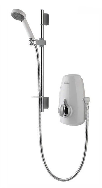 Aqualisa Aquastream Thermo Mixer Shower With Adjustable Head - White/Chrome - 813.40.21 3 Aqualisa Aquastream Thermo Mixer Shower With Adjustable Head - White/Chrome - 813.40.21