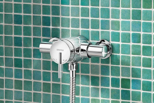 Bristan Sonique 2 Thermostatic Surface Mounted Shower With Adjustable Riser (Chrome) - SOQ2SHXARC 4 Bristan Sonique 2 Thermostatic Surface Mounted Shower With Adjustable Riser (Chrome) - SOQ2SHXARC - Image 2