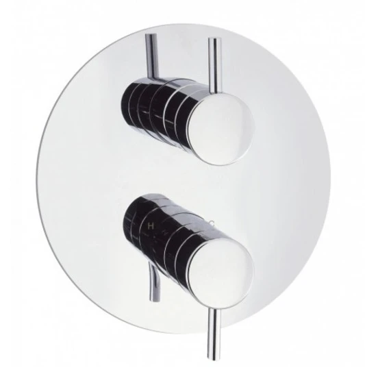 Crosswater Kai Lever Round Single Outlet Thermostatic Shower Valve- Klr1000rc 3 Crosswater Kai Lever Round Single Outlet Thermostatic Shower Valve- Klr1000rc