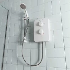 Gainsborough Slim Duo Electric Shower (White) 10.5kw - GSD105 -Purestream Shower Shop gainsborough slim duo electric shower white 10 5kw gsd105 7