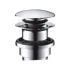 Hansgrohe Brass Push Open Waste Set 1 1/4"" For Basin And Bidet Mixers - 50100000 -Purestream Shower Shop hansgrohe brass push open waste set 1 1 4 for basin and bidet mixers 50100000