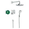 Hansgrohe Croma Select E With Ecostat 2 Way Thermostatic Mixer - 27294000 -Purestream Shower Shop hansgrohe croma select e with ecostat 2 way thermostatic mixer 27294000