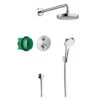 Hansgrohe Croma Select S With Ecostat 2 Way Thermostatic Mixer - 27295000 -Purestream Shower Shop hansgrohe croma select s with ecostat 2 way thermostatic mixer 27295000