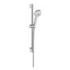 Hansgrohe Crometta 100 Vario Shower Rail Set (Chrome) - 26651400 -Purestream Shower Shop hansgrohe crometta 100 vario shower rail set chrome 26651400
