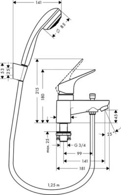 Best Seller -Purestream Shower Shop hansgrohe focus single lever low pressure deck mounted bath shower mixer 31521000