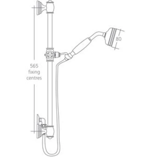 Ideal Standard Ideal Trevi Traditional Shower With Kit E3345AA 4 Ideal Standard Ideal Trevi Traditional Shower With Kit E3345AA - Image 2