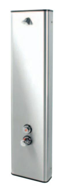 Inta Shower Panel Stainless Steel With T-Static Temperature Control & Timed Flow Control & Vr Head - Sp9210cp