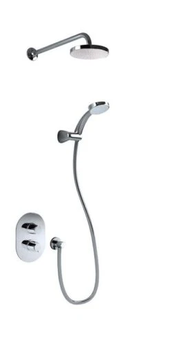 Inta Sulis Thermostatic Concealed Shower With Overhead Soaker.