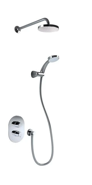 Inta Sulis Thermostatic Concealed Shower With Overhead Soaker. 3 Inta Sulis Thermostatic Concealed Shower With Overhead Soaker.