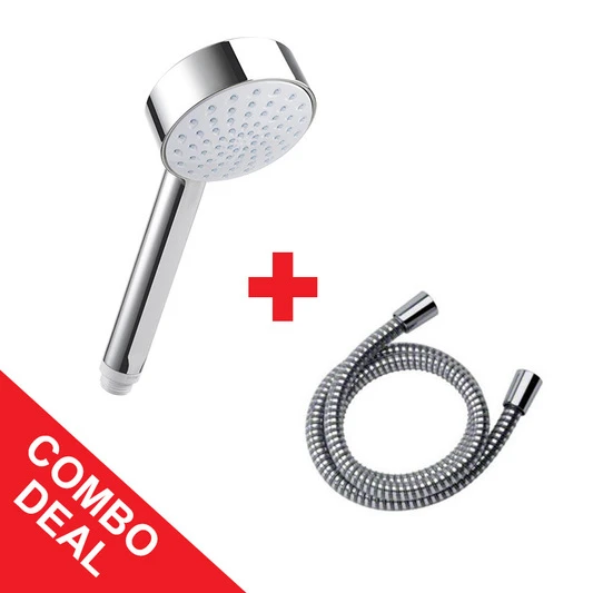 Mira Beat Single Spray Shower Handset And 1.25m Response Hose Pack (Chrome) 3 Mira Beat Single Spray Shower Handset And 1.25m Response Hose Pack (Chrome)