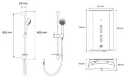 Mira Escape Electric Shower Chrome 9Kw - 1.1563.730 -Purestream Shower Shop mira escape electric shower chrome 9kw 1 1563 730 1