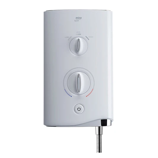 Mira Sport 9.0Kw Electric Shower White/Chrome - 1.1746.002 4 Mira Sport 9.0Kw Electric Shower White/Chrome - 1.1746.002 - Image 2