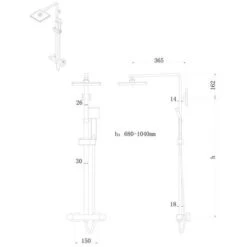 Nuie S/Steel Bar Valve With Riser & Kit - Jty386 -Purestream Shower Shop nuie s steel bar valve with riser kit jty386
