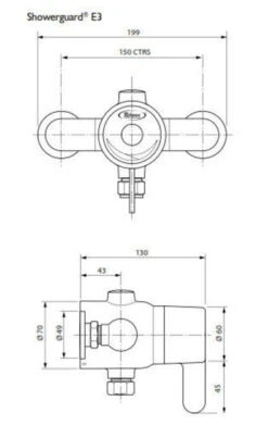 Reliance Showerguard E3 Exposed Sequential Control Shower (15Mm) - Show153100 -Purestream Shower Shop reliance showerguard e3 exposed sequential control shower 15mm show153100