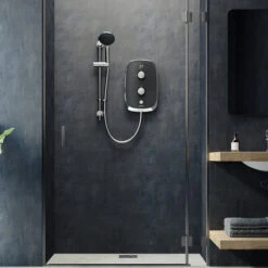 Aqualisa E - Motion Grey/Chrome 8.5Kw - MOGC85 -Purestream Shower Shop the shower doctor aqualisa aqualisa e motion grey chrome 8.5kw mogc85 1684995657Aqualisa E Motion Grey Chrome 9.5Kw MOGC85 Image 1