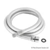Crosswater Design Smooth Matt Silver PVC 1.47m Male To Female Shower Hose - R2808 -Purestream Shower Shop the shower doctor crosswater crosswater design smooth silver pvc 1.47m male to female shower hose r2808 1655728737cross r2808 0