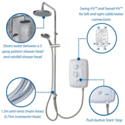 Triton T80 Fast Fit Duelectm Electric Shower 10.5kW - GEFFDU11 -Purestream Shower Shop the shower doctor triton triton t80 fast fit duelectm electric shower 10.5kw geffdu11 1689424216Triton T80 Fast Fit Duelectm Electric Shower 10.5kW GEFFDU11 Image 3