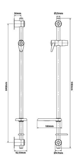 Triton Omnicare Style 8.5Kw Electric Shower With Extended Kit - Cincsty08w -Purestream Shower Shop triton omnicare style 8 5kw electric shower with extended kit cincsty08w 3
