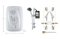 Triton T80z Thermostatic Fast Fit Electric Shower 8.5Kw - Sp8008zffthm -Purestream Shower Shop triton t80z thermostatic fast fit electric shower 8 5kw sp8008zffthm 2