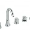 Vado 5 Hole Bath Shower Mixer Deck Mounted With Shower Kit - SEN-135-3/4-C/P