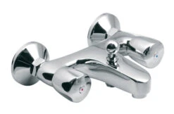 Vado Exposed 2 Hole Bath Shower Mixer Wall Mounted Without Shower Kit - WAR-223/CD-C/P