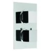 Vado Mix 2 Outlet 2 Handle Thermostatic Shower Valve Wall Mounted: Chrome - Mix-148C/2-C/P -Purestream Shower Shop vado mix 2 outlet 2 handle thermostatic shower valve wall mounted chrome mix 148c 2 c p