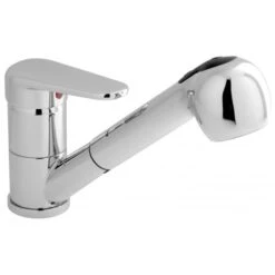 Vado Mono Sink Mixer Single Lever Deck Mounted With Pull-Out Handspray - CHE-152-C/P